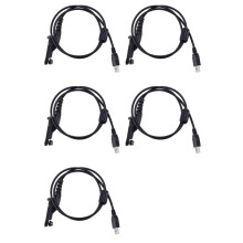 5X USB Programming Cable Cord Lead for Radio XPR XIR DP DGP APX Series Walkie Talkie L Type Plug