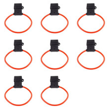 8X 8 AWG Gauge MAXI Blade Fuse Holder Cable en Línea 12-24V Volt Waterproof + 40A Fuse