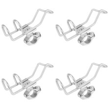 4 Unids Acero Inoxidable 316 Caña de Pescar Bastidor Soporte Soporte de Poste Abrazadera de Soporte en Montaje en Riel 32Mm Accesorios para Barcos