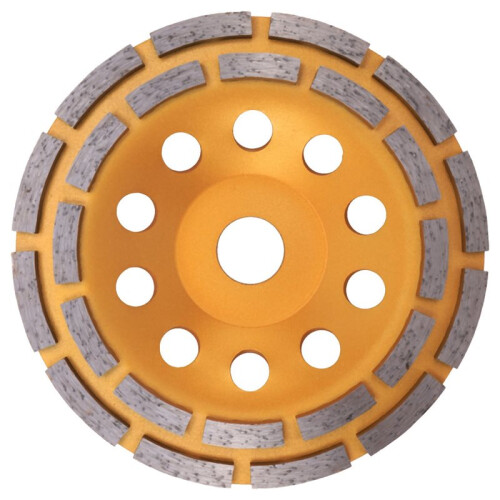 6pcs 150Mm 7 Inch Diamond 2 Row Segment Grinding Wheel Sanding Disc Sander Grinder Cup Abrasive Tools 22Mm Hole 1
