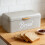 Tin Bread Container Practical Solution Metal Bread Bin With 4