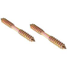 M8 X 70mm Double Ended Wood to Wood Furniture Fixing Dowel Screw 25Pcs