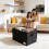 Sturdy Polyester Book Storage Case With Protective Cover-Black 3