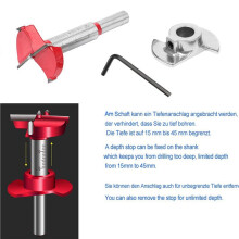 4X Concealed Hinge Jig Forstner Bit Sets-35mm Hinge Hole Cutter for Cabinet Hinges and Mounting Plates