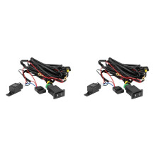 2X 12V Universele Auto LED Mistlamp aan/Uit Schakelaar Kabelboom Zekering Relais Kit Mistlamp Schakelaar Kabelboom
