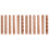 12Pcs Clay Modeling Pattern Rollers, Texture Rollers for Clay Wooden Handle Pottery Tools Stars Wood Wave 1