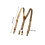 Classical Suspenders Elastic Rubber Band NonSlip Design Brace 2