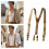 Classical Suspenders Elastic Rubber Band NonSlip Design Brace 3