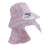 Solar Powered Cooling Fan Sun Hat With Sun Protection-Pink 1