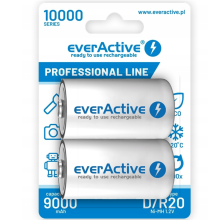 Rechargeable Batteries everActive R20/D Ni-MH 10000 mAh ready to use