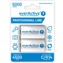 R14 Batteri 2BL EverActive 5000 Professionell