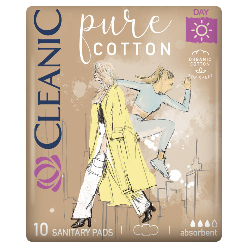 036135 HH Cleanic Ren Bomuld Dagbind 10 stk