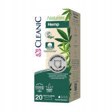 035305 HH Cleanic Naturals Økologisk Bomuld og Hamp trusseindlæg udfoldet 20 stk