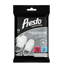 035909 HH Presto vådservietter med blegemiddel til hvide sko 15 stk.