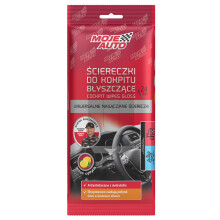 001829 MA VOITURE - Lingettes brillantes pour cockpit - Citron - 24 pièces.