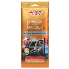 017820 MA VOITURE - Lingettes pour cockpit mates - Vanille - 24 pièces.