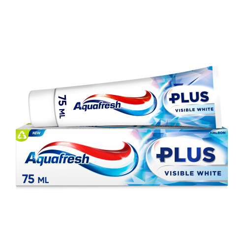010360 AQUAFRESH PLUS SYNLIG HVID 75ML