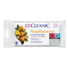 040453 Lingettes rafraîchissantes HH Cleanic Mangue 15 pièces.