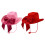 Large Bowknot Cowgirl Cap Comfortable Drawstring Western-Red 2
