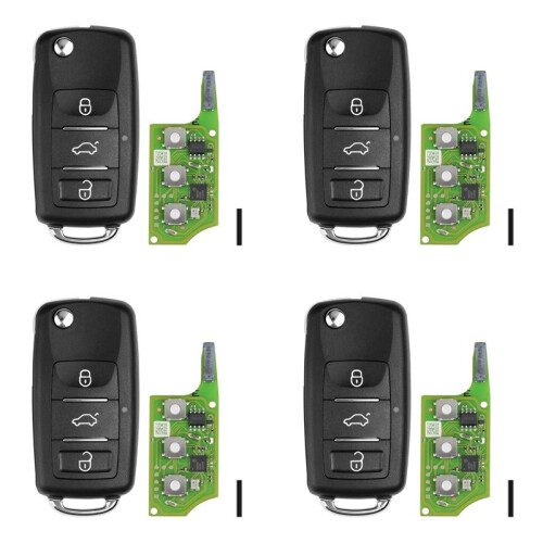 4X XEB510EN Convient à la Télécommande Super  de Type B5 avec Clé de Télécommande VVDI à 3 Touches Super Chip XT27B