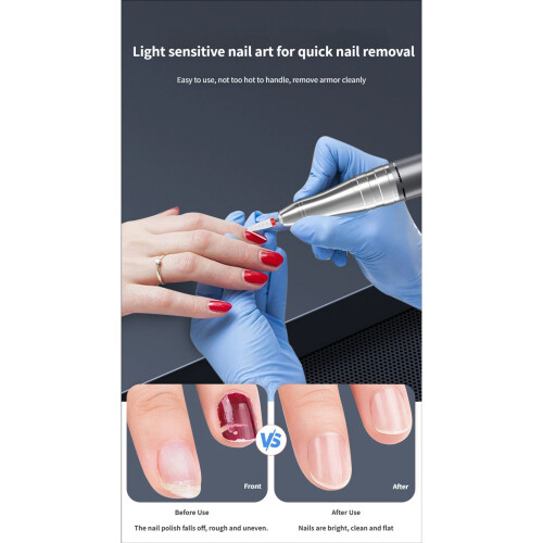 Machine à limer les ongles à 45 vitesses avec écran LCD,-Gris 2