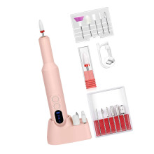 Coupe-ongles électrique facile à transporter avec batterie-Rose