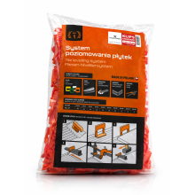 Système de nivellement de carrelage ATLAS TOOLS, clips de fixation 1 mm, lot de 400 pièces