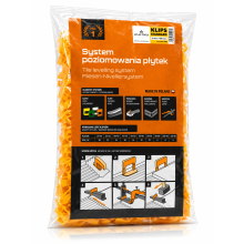 Système de nivellement de carrelage ATLAS TOOLS - Clips de fixation 2 mm - 400 pièces