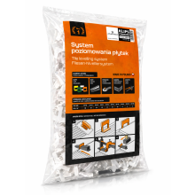 Système de nivellement de carrelage ATLAS TOOLS, clips de fixation 1,5 mm, lot de 400 pièces