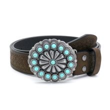 Trendy Unisex PU Leather Waistband Waist Strap Belt With-S