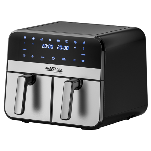 FRIGGITRICE AD ARIA 9L 2500W DUE VASCHE + LCD KD4180