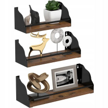 Giftgarden fali polcok kerítéssel - 3 darabos függőpolc szett