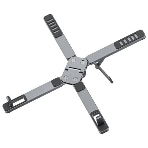 Foldable Laptop Stand Elevator For 17inch Devices With-Grey