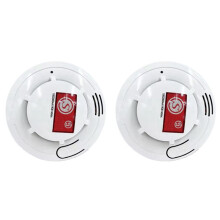 2Pcs Wireless Fire Smoke Detector with Batteries Fire Protection Smoke Detector Fire Detector Alarm Home Security System