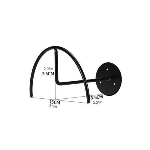 2pcs Carbon Steel Semicircle Rack Baseball Hat Storage Shelf Wall Hanging Hat Stand Hat Support 2