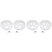 4X Coperchio del Pannello Dei Pulsanti del Controller per Meta Quest 3 Impugnature del Controller Copertura Protettiva Trasparente Antigraffio