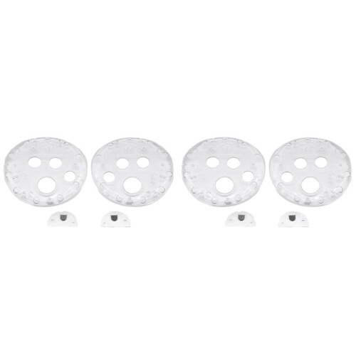 4X Handle Controller Button Panel Cover for Meta Quest 3 Controller Grips Protective Transparent Cover Anti Scratch