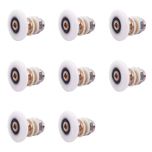 8X Shower Sliding Door Roller Runner Wheel 27mm Wheel Diameter