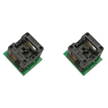 2 Pezzi Adattatore per Zoccolo da SOP8 A DIP8 per IC, Modulo Convertitore Zoccolo SOP8 da 150 Mil