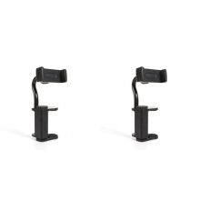 2X Adjustable Guitar Phone Holder with Clip Musical Instrument Phone Stand Non-Slip Guitar Phone Holder Mount