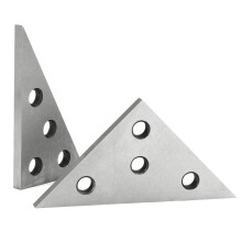 Jeu de 2 Équerres Métalliques pour Mesures en Atelier, Angles de 30, 60 et 90 et de 45 à 45 et 90
