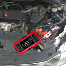 4X 12V 2A Bilbatteriladdare Digital Display Batteriladdningsverktyg Underhållare för Underhållsladdare för Billastbil US-PLUG
