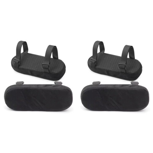 4X Memory Foam Office Chair Armrest Pads, Comfortable Elbow Cushion Covers Supportive Arm Pad