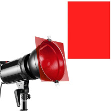 45Pcs Gel Light Filter Color Correction Colored Overlays Film Lighting Gel Filter for Film,Video,Photo,Stage (Red)