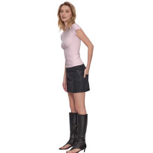 Women'S Short Sleeve Slim Fit T-Shirt Cotton Basic Top Casual Streetwear Y2K Tight Fit S