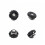 2X Motorcycle Radiator Cap Cover Design Universal 1.1 Bar for 7