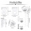 6X Roller Blind Fittings Kit, Roller Blinds Brackets with Beaded Chain, Curtain Roller Accessories 8