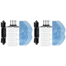 2 Set for EZVIZ RE4/ RE4 / RE5 / RE5 Robot Vacuum Cleaner Parts Main SIde Brush Mop FIlter Replacements.