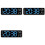 3X Large Digital Wall Clock Temperature and Humidity Week Display Electronic LED Table Alarm Clock 12/24H 1