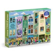 Galison Main Street Books - Puzzle de 1000 Pièces Avec Art d'un Quartier Thématique de Livres